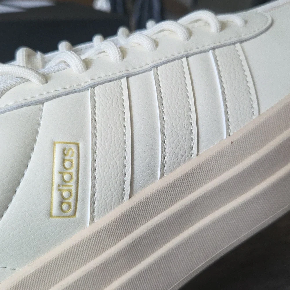 adidas Women’s Platform Sneakers in Ivory Cream